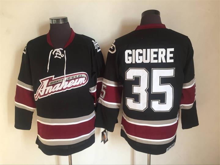 Anaheim Ducks 35 Jean-Sebastien Giguere Black CCM Throwback Jersey,We sell and wholesale Anaheim Ducks 35 Jean-Sebastien Giguere Black CCM Throwback Jersey on line form chian!